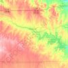 Mappa topografica Ellsworth County, altitudine, rilievo