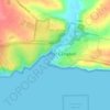 Mappa topografica Port Campbell Coastal Reserve, altitudine, rilievo