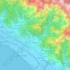 Mappa topografica Massa, altitudine, rilievo