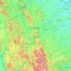 Mappa topografica Macerata, altitudine, rilievo