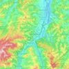Mappa topografica Sasso Marconi, altitudine, rilievo
