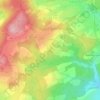 Mappa topografica Gefell, altitudine, rilievo