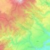 Mappa topografica Isnos, altitudine, rilievo