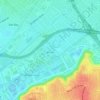 Mappa topografica Alsace, altitudine, rilievo