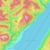 Mappa topografica Gargnano, altitudine, rilievo