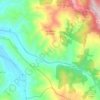 Mappa topografica San Marco la Catola, altitudine, rilievo