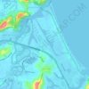 Mappa topografica Palm Beach, altitudine, rilievo