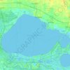 Mappa topografica Lake Pontchartrain, altitudine, rilievo
