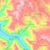 Mappa topografica Parco Archeologico Nazionale di Pisaq, altitudine, rilievo