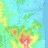 Mappa topografica Cardedu, altitudine, rilievo