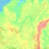 Mappa topografica Печора, altitudine, rilievo