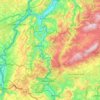 Mappa topografica Saarburg-Kell, altitudine, rilievo