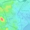 Mappa topografica Municipalidadi de Pirri/Municipalità di Pirri, altitudine, rilievo