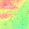 Mappa topografica Arkansas, altitudine, rilievo