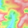 Mappa topografica Derreencollig, altitudine, rilievo