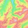 Mappa topografica Kandersteg, altitudine, rilievo