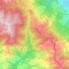 Mappa topografica Sky Londa, altitudine, rilievo