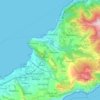 Mappa topografica Vico Equense, altitudine, rilievo