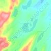 Mappa topografica North Three Island Pond, altitudine, rilievo