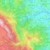 Mappa topografica Farindola, altitudine, rilievo