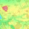 Mappa topografica Kitzscher, altitudine, rilievo