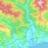 Mappa topografica Taggia, altitudine, rilievo
