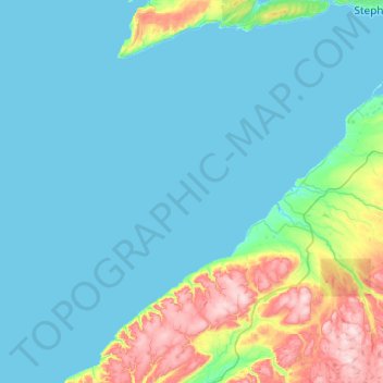 Mappa topografica St. George's Bay, altitudine, rilievo