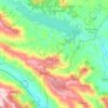 Mappa topografica Miglionico, altitudine, rilievo
