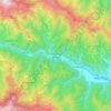 Mappa topografica San Damiano Macra, altitudine, rilievo