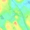 Mappa topografica Knockcroghery, altitudine, rilievo