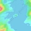Mappa topografica Garinish, altitudine, rilievo