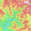 Mappa topografica Todtnau, altitudine, rilievo