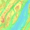 Mappa topografica Lavaltrie, altitudine, rilievo