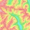 Mappa topografica Heiligenblut am Großglockner, altitudine, rilievo