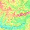 Mappa topografica Sauk County, altitudine, rilievo