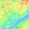 Mappa topografica Boren, altitudine, rilievo