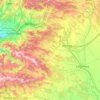 Mappa topografica Montes de León, altitudine, rilievo