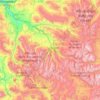 Mappa topografica Pitkin County, altitudine, rilievo