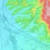 Mappa topografica Köndringen, altitudine, rilievo