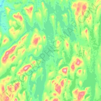 Mappa topografica Lac Dusterlo, altitudine, rilievo