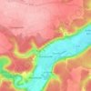 Mappa topografica Hondouville, altitudine, rilievo
