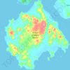 Mappa topografica Prince of Wales Island, altitudine, rilievo
