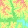 Mappa topografica Lake Thunderbird, altitudine, rilievo