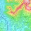 Mappa topografica Pieve d'Alpago, altitudine, rilievo