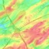 Mappa topografica Achêne, altitudine, rilievo