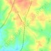 Mappa topografica Cross Hill, altitudine, rilievo