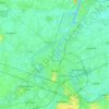 Mappa topografica Gent, altitudine, rilievo
