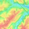 Mappa topografica 1332, altitudine, rilievo