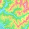 Mappa topografica Valjouffrey, altitudine, rilievo
