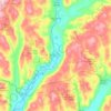 Mappa topografica Town of New Berlin, altitudine, rilievo